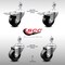 Service Caster 3.5 Inch SS Phenolic Swivel 12mm Threaded Stem Caster Total Lock Brake, 2PK SCC-SSTSTTL20S3514-PHS-M1215-2-S-2 - alternate 1